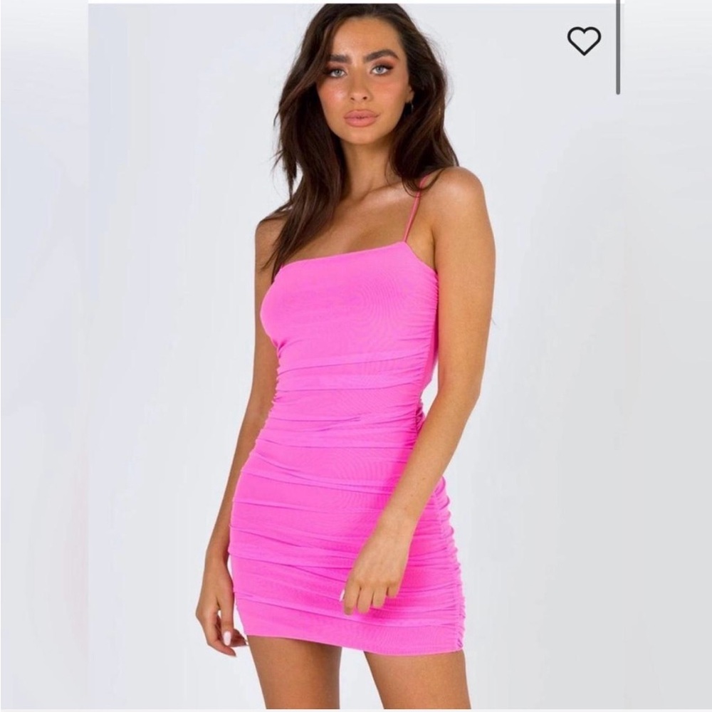 Princess Polly Neon Pink Mini Dress